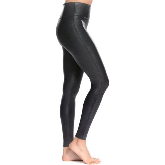 Spanx Women's‎ Faux Leather Leggings Black Size Medium - Picture 2 of 15